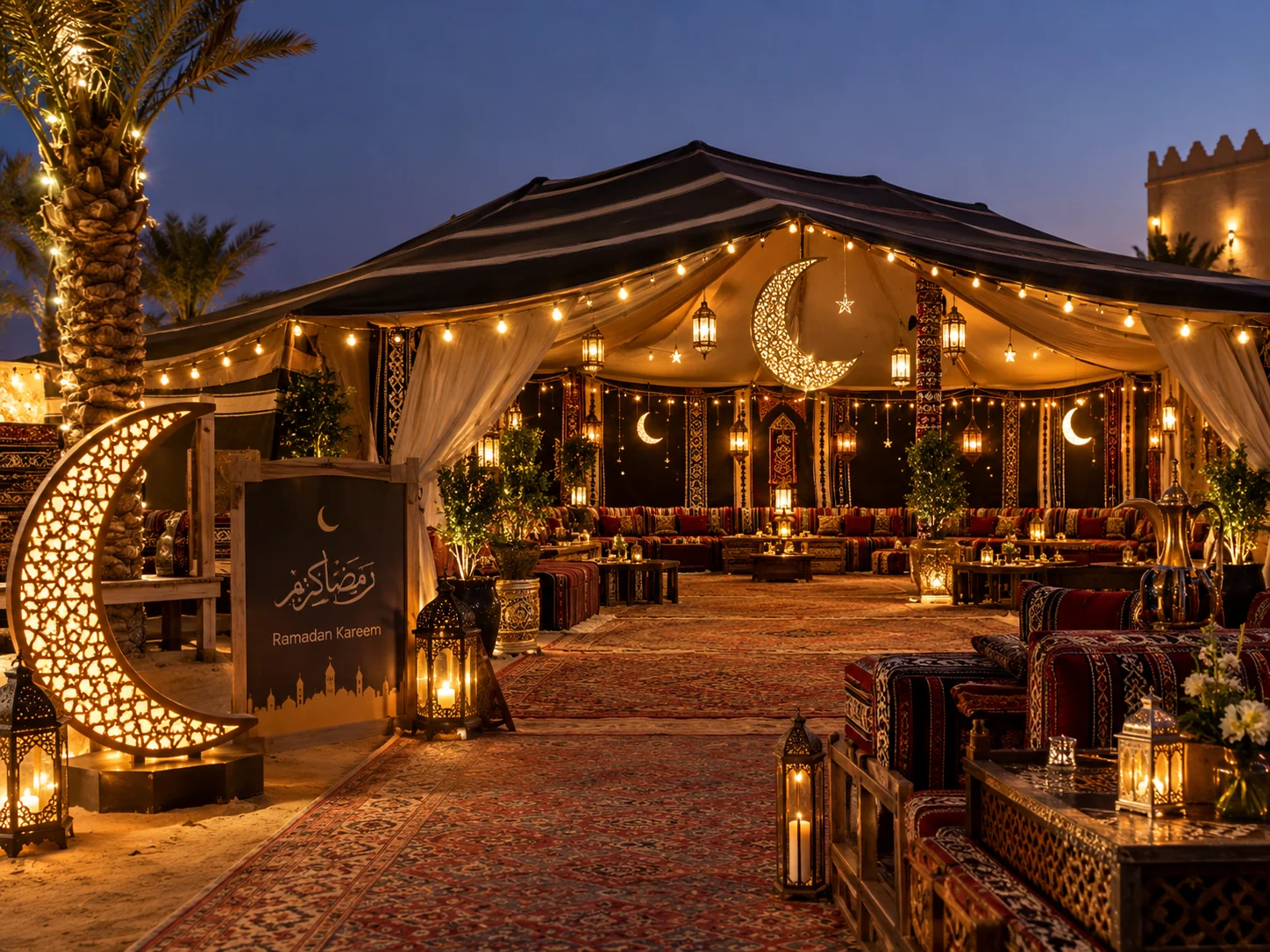 بيت شعر مجهز لاستقبالات رمضان